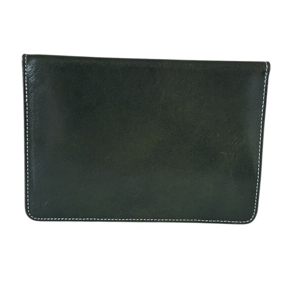 Tusk Leather Olive Green Envelope Wallet - Picture 2 of 5